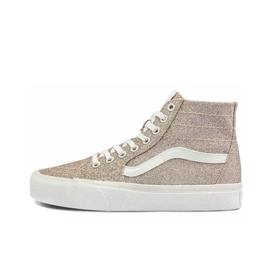 Brown glitter vans best sale