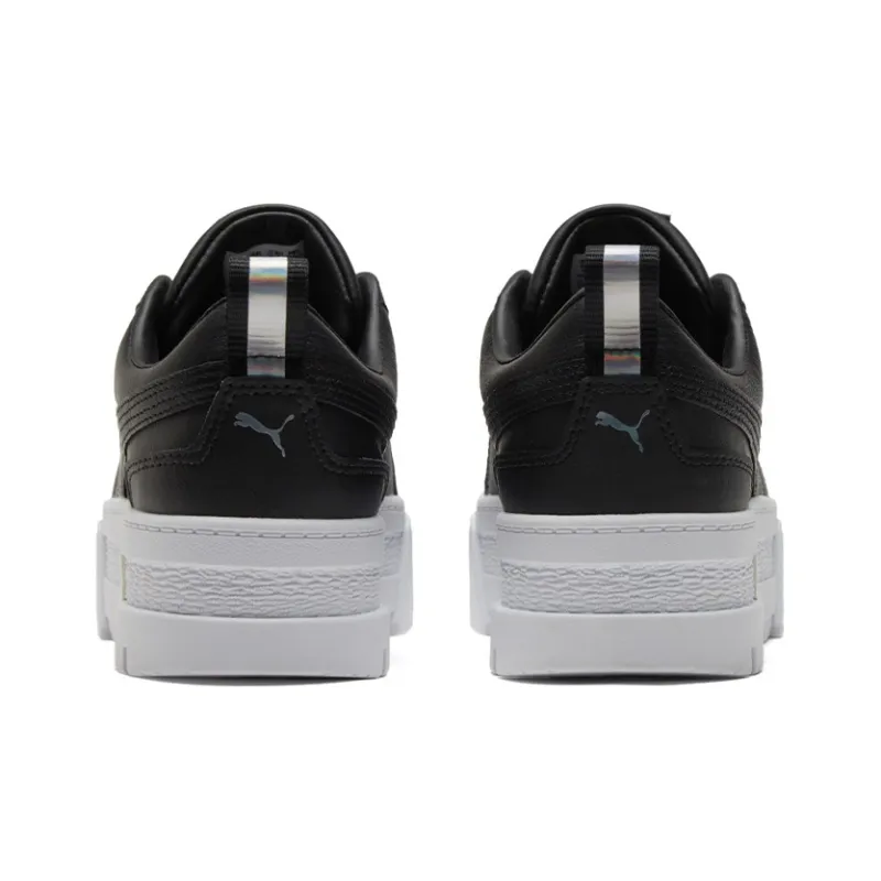 PUMA Mayze Lth Iridescent Sneakers Black/White Women's-4