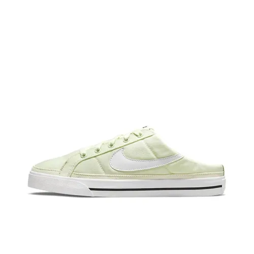 Nike Court Legacy Mule Slip Resistant Cushioning Wear Resistant Breathable Low Top Skateboard Shoes Women's Light Green