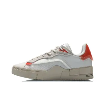 LINING Contrarian Skateboard Shoes Women's Low Top White Red