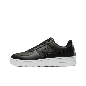 XTEP Air Force 1 Anti Slip And Wear Resistant Lightweight Low Top Skateboard Shoes Men's Black