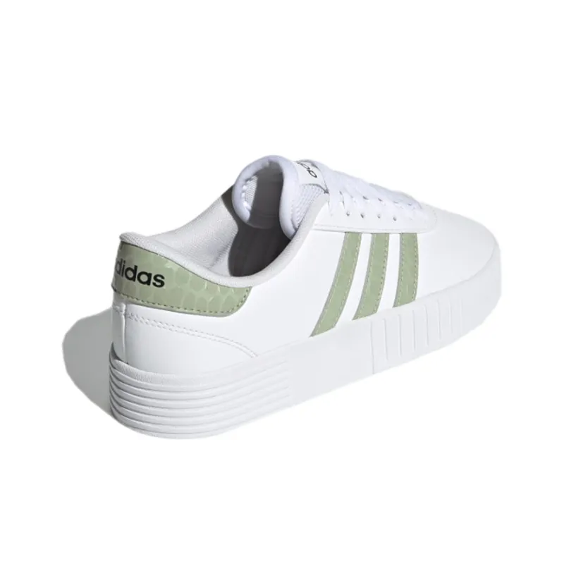 Adidas Neo Court Bold Shoes 'Grey/Pink' Women's-3