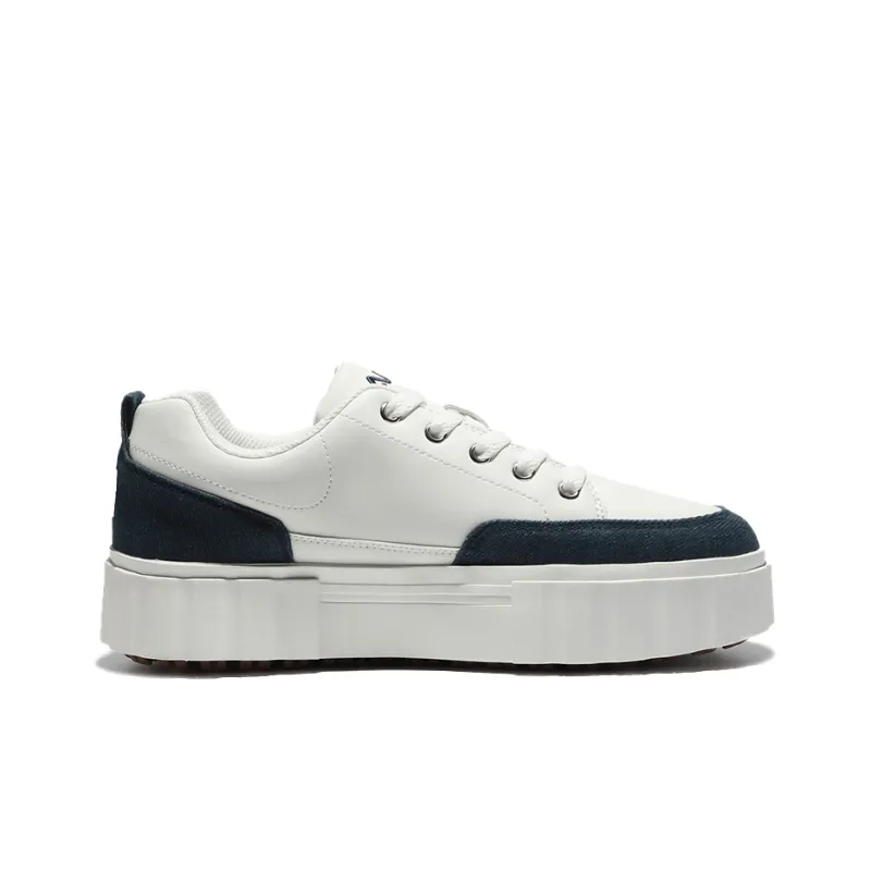 FILA Low Top Skateboard Shoes Unisex Blue White Korean Style-1