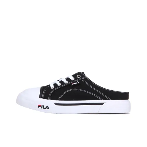 FILA Classic Kicks Skateboard Shoes Unisex Low-Top Black