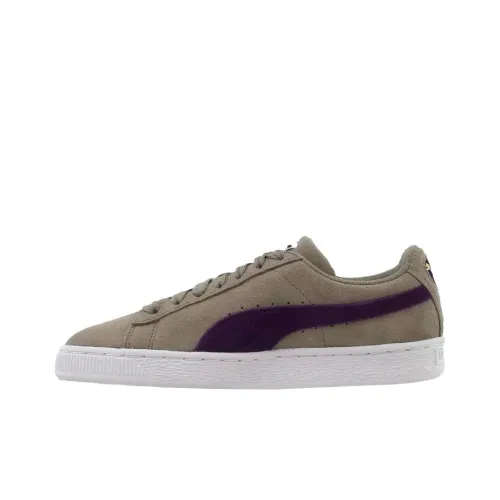 PUMA Suede Skateboard Shoes Unisex Low-Top Gray/Purple