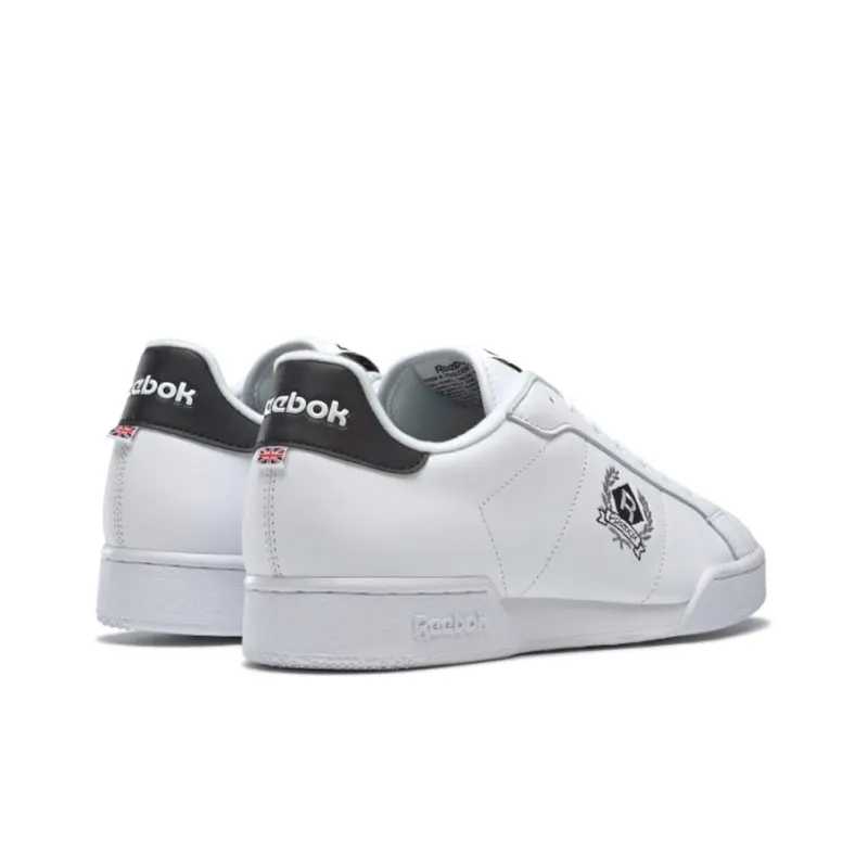 Reebok NPC 2 Breathable Low-Top Skateboard Shoes Unisex White Black-3