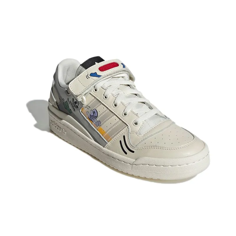 Adidas Forum Low Slide White-2