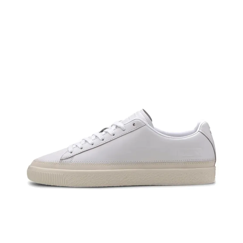 PUMA Basket Trim Prm Retro Low Tops Casual Skateboarding Shoes Unisex White-0
