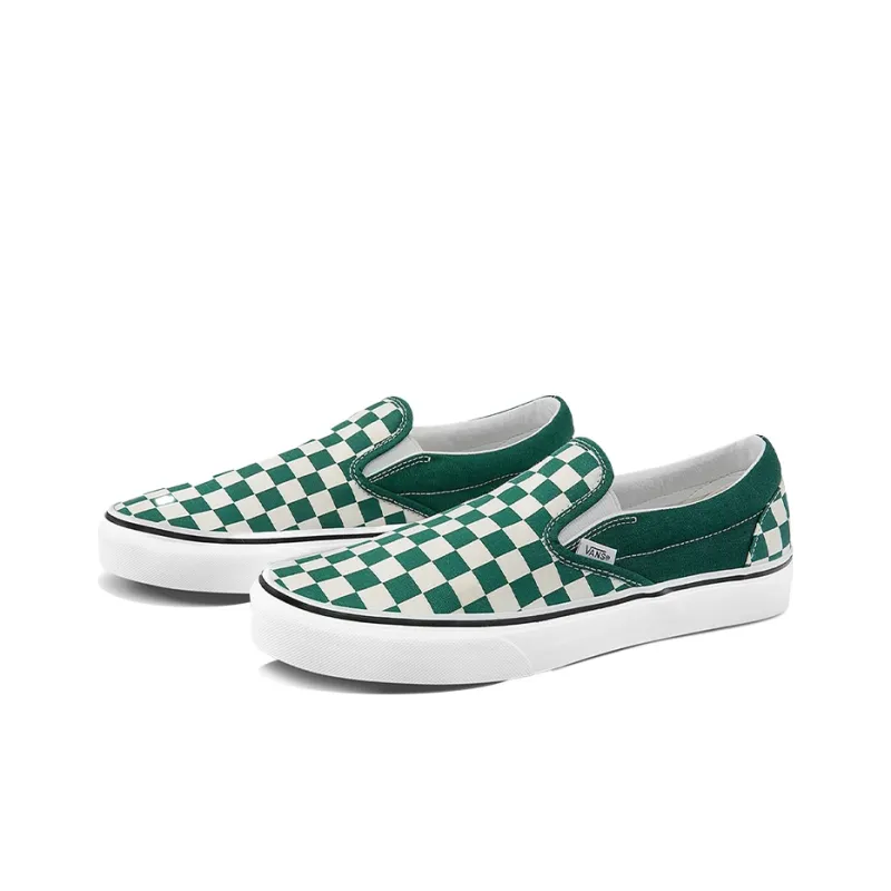 Slip On Classic Vans 'Checkerboard Green'-1