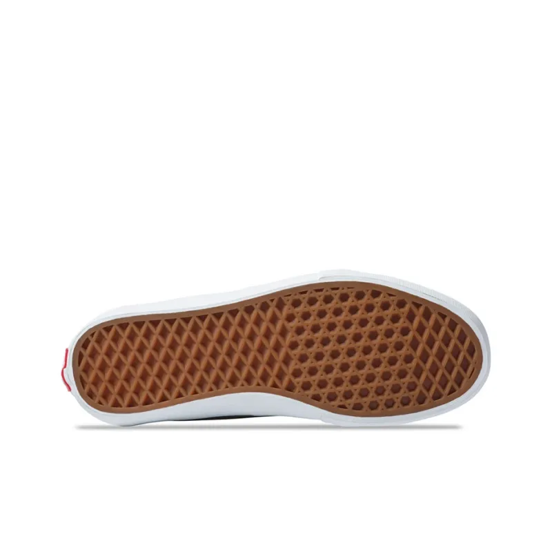 Vans Style 112 Pro Non-slip Lightweight Low-Top Skateboard Shoes Unisex Gray Yellow-3