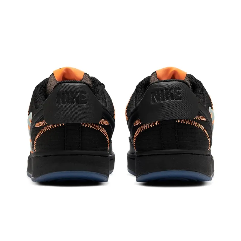 Nike Court Vision Low Premium 'Black Total Orange'-4