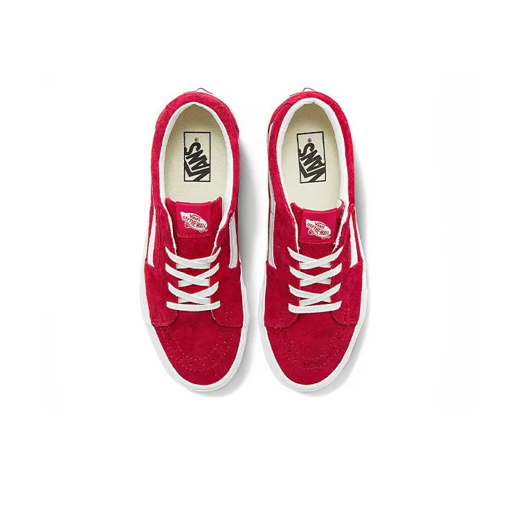 Vans Unisex SK8 Low Sneakers Red-2