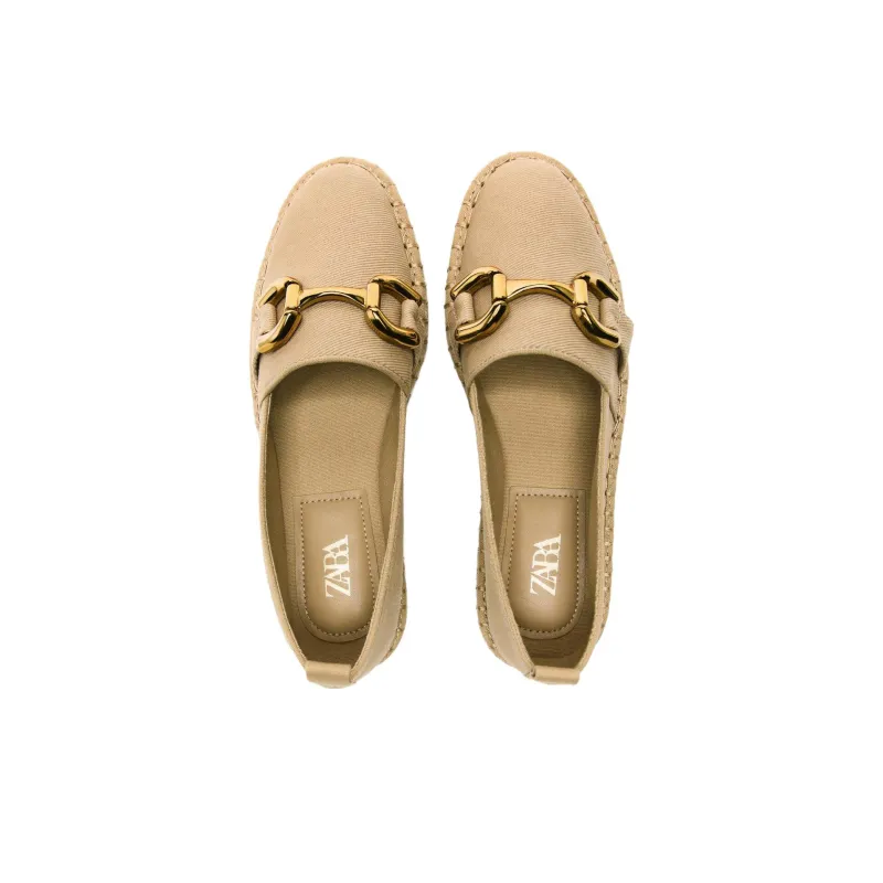 ZARA Espadrilles 3cm Women's Sandy Brown-2