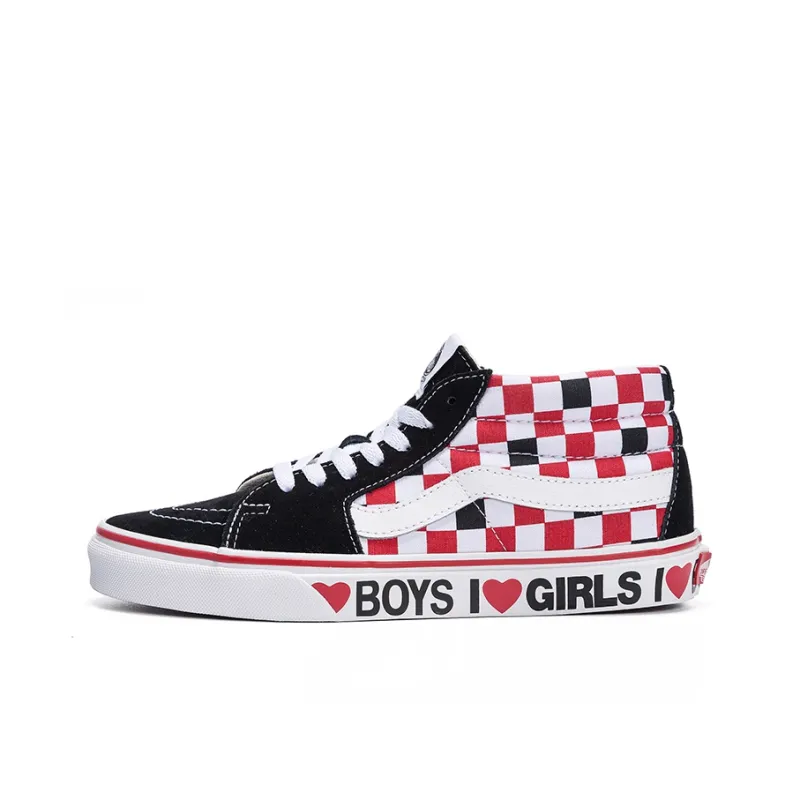 Sk8 Vans Mid 'Checkerboard I Heart'-0