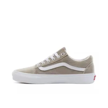 Vans Velvet Old Skool Shoes Beige 'Gray White'
