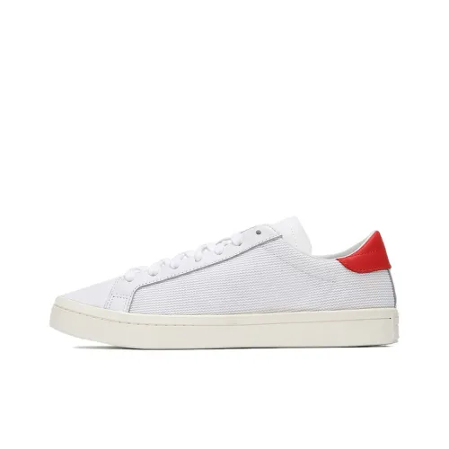 Adidas Originals CourtVantage Heel Skateboard Shoes Unisex Low-Top Bright White/Red