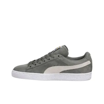 PUMA Suede Classic Slip-Resistant Cushioning Coverage Low-Top Skateboard Shoes Women's Gray Cyan Multicolor
