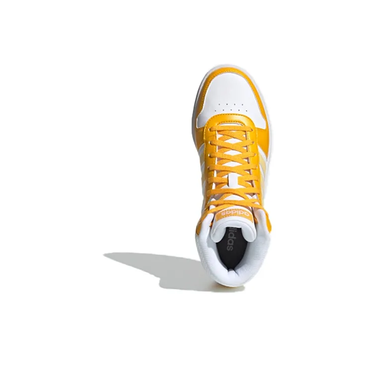 Adidas Neo Hoops 2.0 Mid 'White Yellow' Women's-3