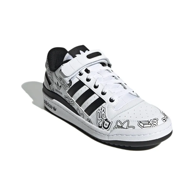 Adidas Forum 84 Low Bold Graphics White Black-2