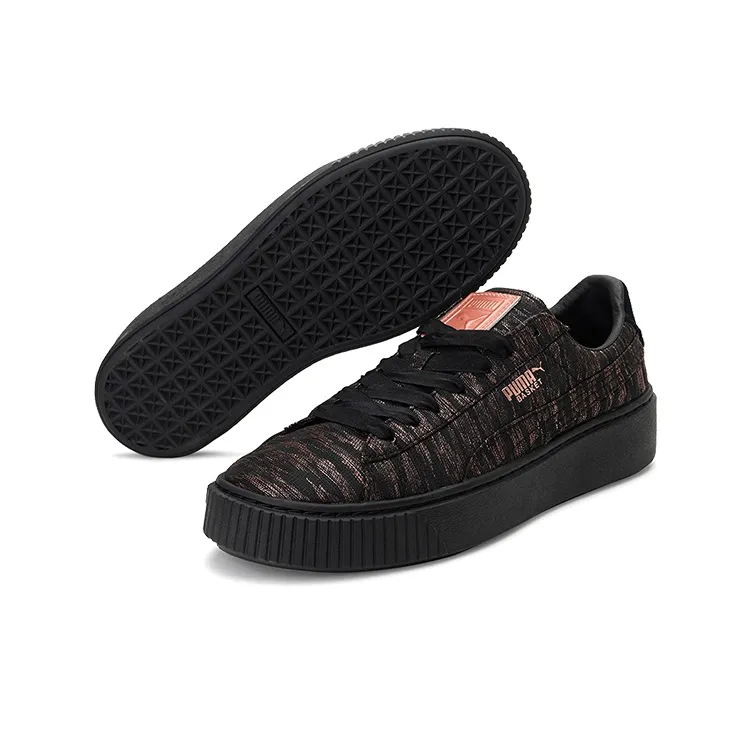 PUMA Basket Platform 'Velvet Rope Black' Women's-4