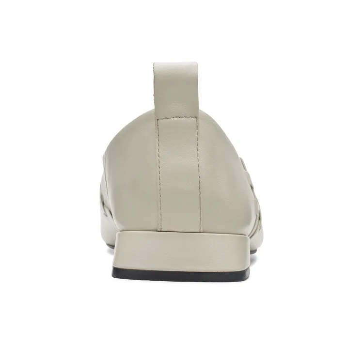 Clarks Light Dance Series Casual Single Shoes Women's White-3