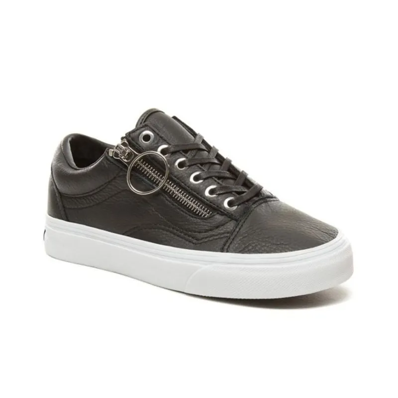 Vans Zapatilla Old Skool Zip 'Black White' Women's-2