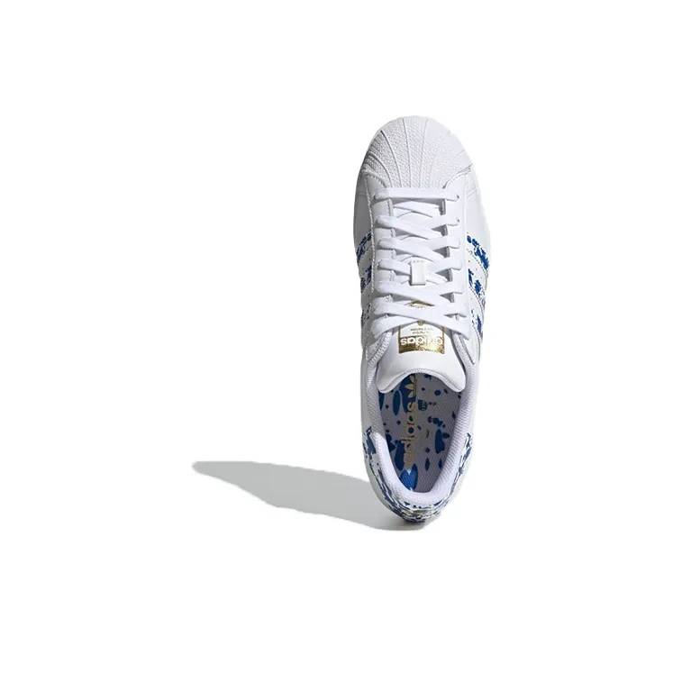 Adidas Originals Superstar 'White Blue Splatter'-4