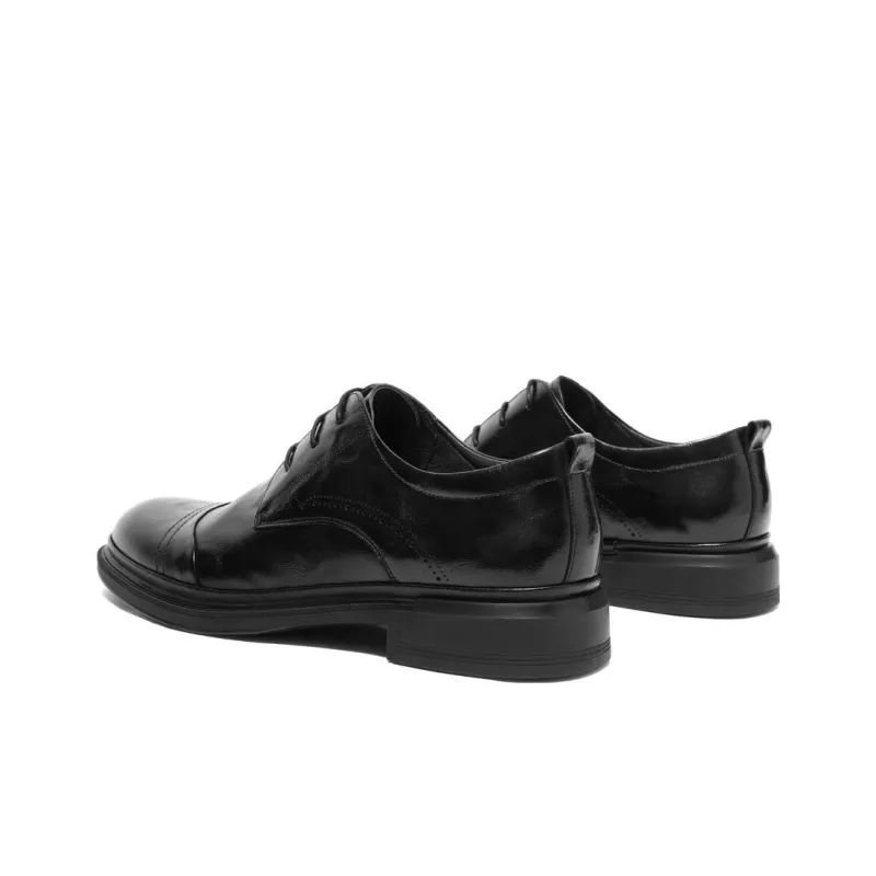 BELLE Dress Shoes Men Low Top Brown/Black-3