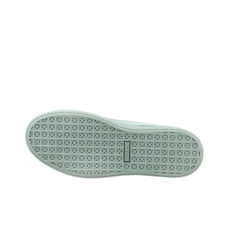 PUMA Basket Platform Patent Blue Women's-3