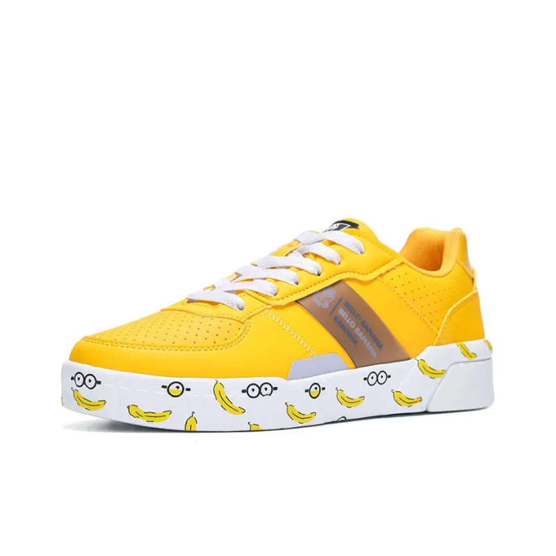 MINIONS x 361° Coverage Low Top Skateboard Shoes Women's Yellow-1