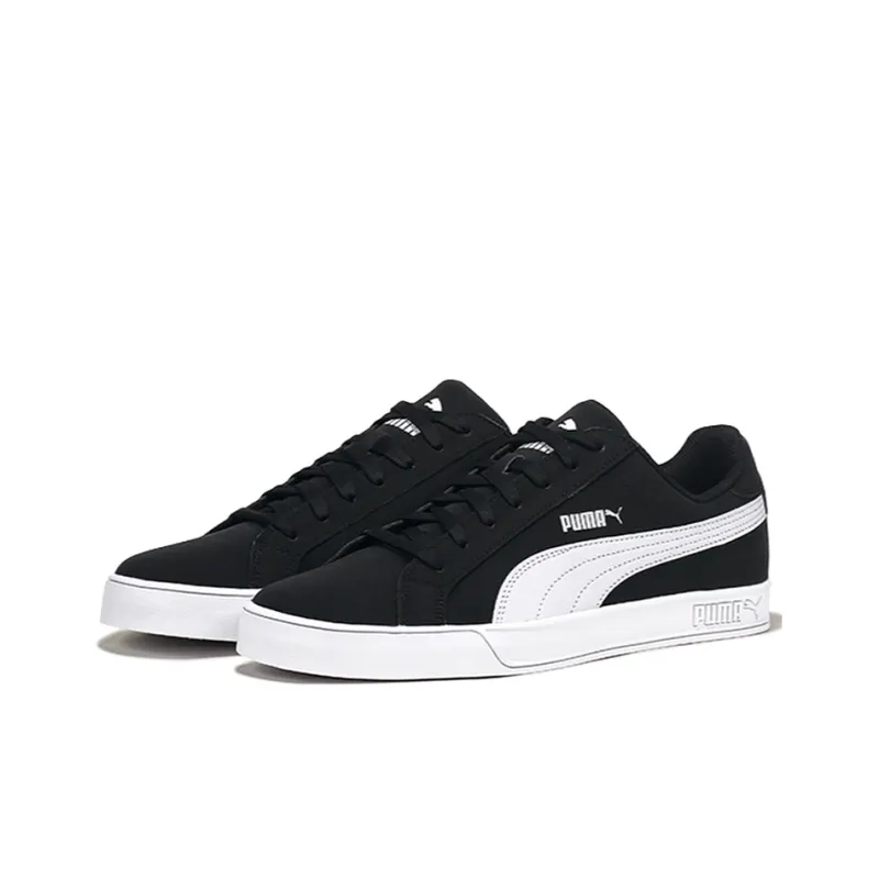 PUMA Smash Vulc Leather 'Black'-1