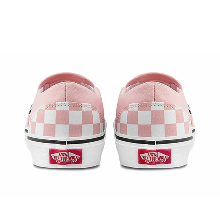 Vans Asher Checkerboard Pink/White Women's-3
