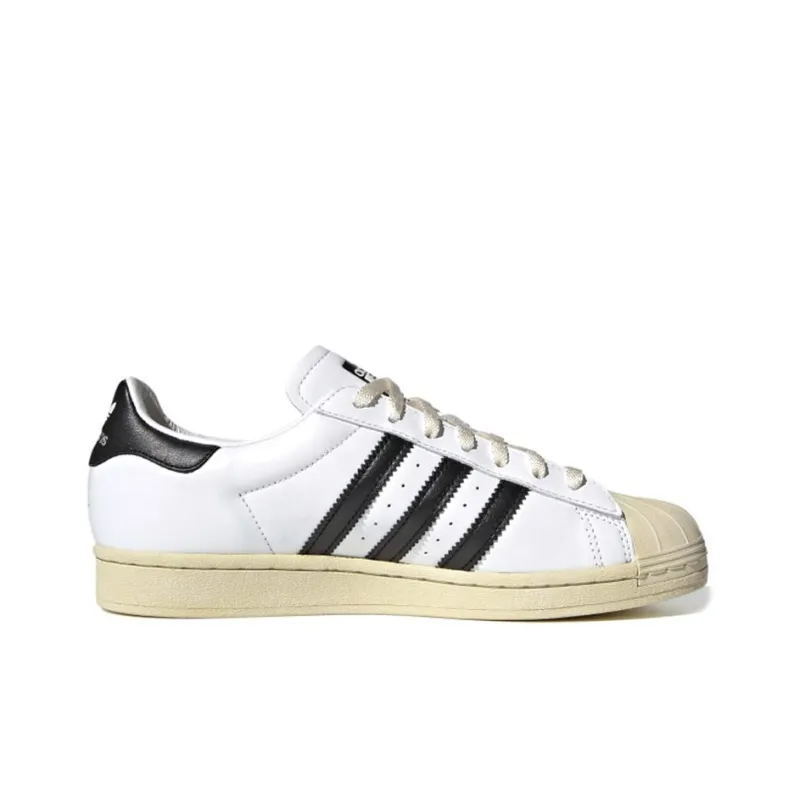 Adidas Superstar White Black Aged Sole-1