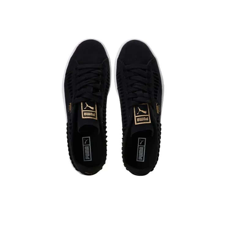 PUMA Suede Metallic Entwine Balance Lightweight Low-Top Skateboard Shoes-2