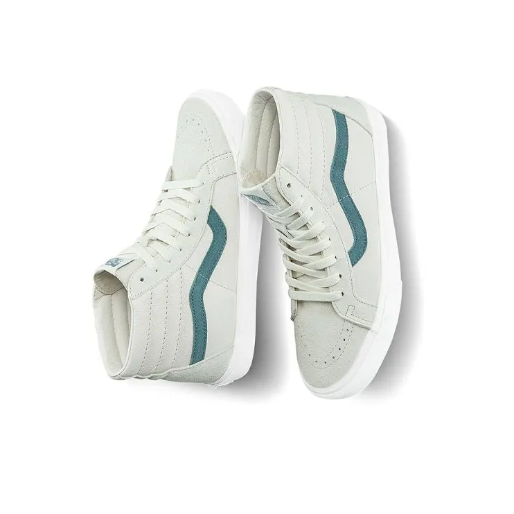 Vans SK8 HI High Top Retro Skate Shoes Unisex Light Grey Light Gray-2