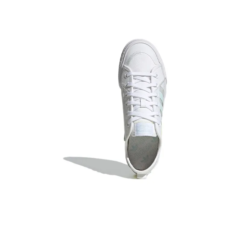 adidas originals Nizza White Halomin Yellow Tint Women's’s-4