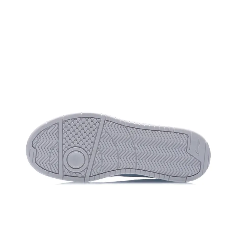 LiNing Non slip Wear resistant Shock Absorption Low Top Skateboard Shoes Women's Laser White-4