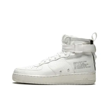 Nike Sf Air Force 1 Mid Triple Ivory
