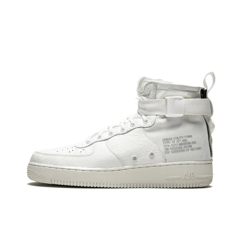 Nike Sf Air Force 1 Mid Triple Ivory-0