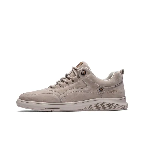 Jeep Cushioning Coverage Wear Resistant Lightweight Breathable Low Top Skateboard Shoes Men's Sand