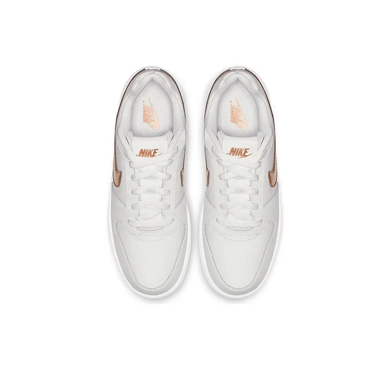 Nike Ebernon Low Sneakers White/Gold Women's-3
