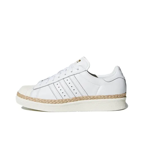 Adidas Originals SuperStar 80s New Bold Skateboard Shoes Women's Low-Top Jade White