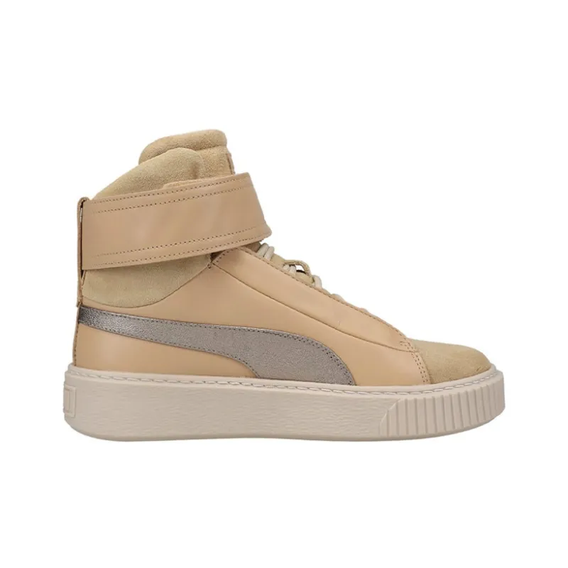 PUMA Basket Platform Mid Premium 'Tan' Women's-1