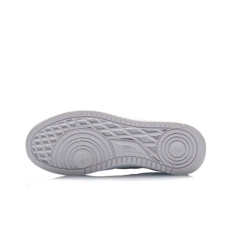 LiNing Low Top Skateboard Shoes Women's White Red Blue-4
