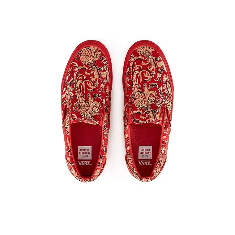 Vans Slip On Opening Ceremony Qi Pao Ii Red-4