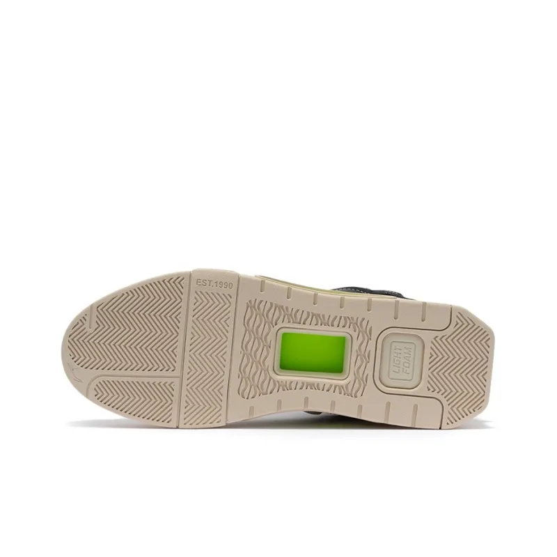 LiNing Wave PREMIUM Anti Slip Wear Resistant Mid Top Skateboard Shoes Men's White-4