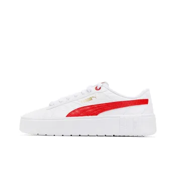 PUMA Smash Platform V2 'Celestial White High Risk Red' Women's