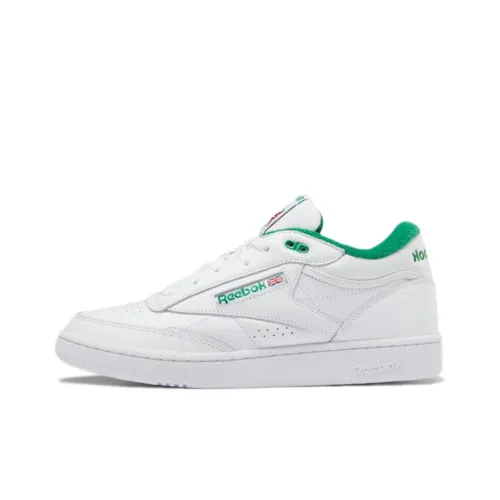 Reebok Club C Skateboard Shoes Unisex Mid-Top White/Green