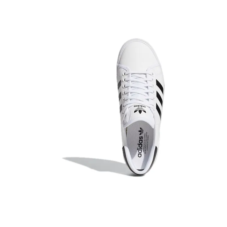 Adidas Originals Abaca Wear-Resistant Slip-Resistant Low-Top Skateboard Shoes Men's White Black-4