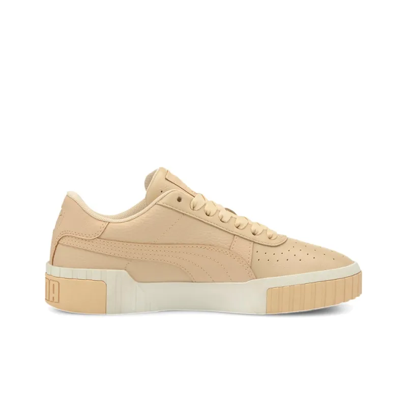 PUMA Cali Series Skateboard Shoes Women's Low-Top Orange/Khaki-1